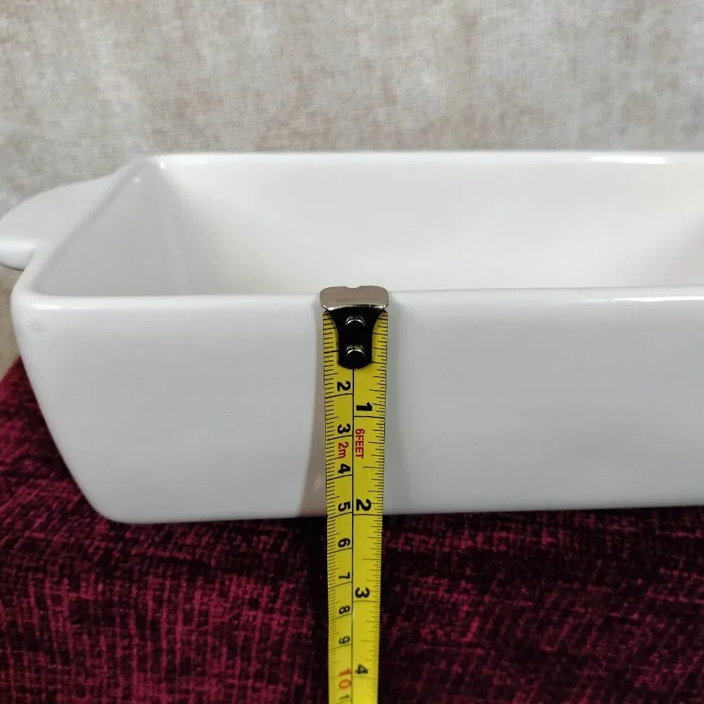 Rae Dunn Gingerbread Ceramic Loaf Baking Pan NWOT